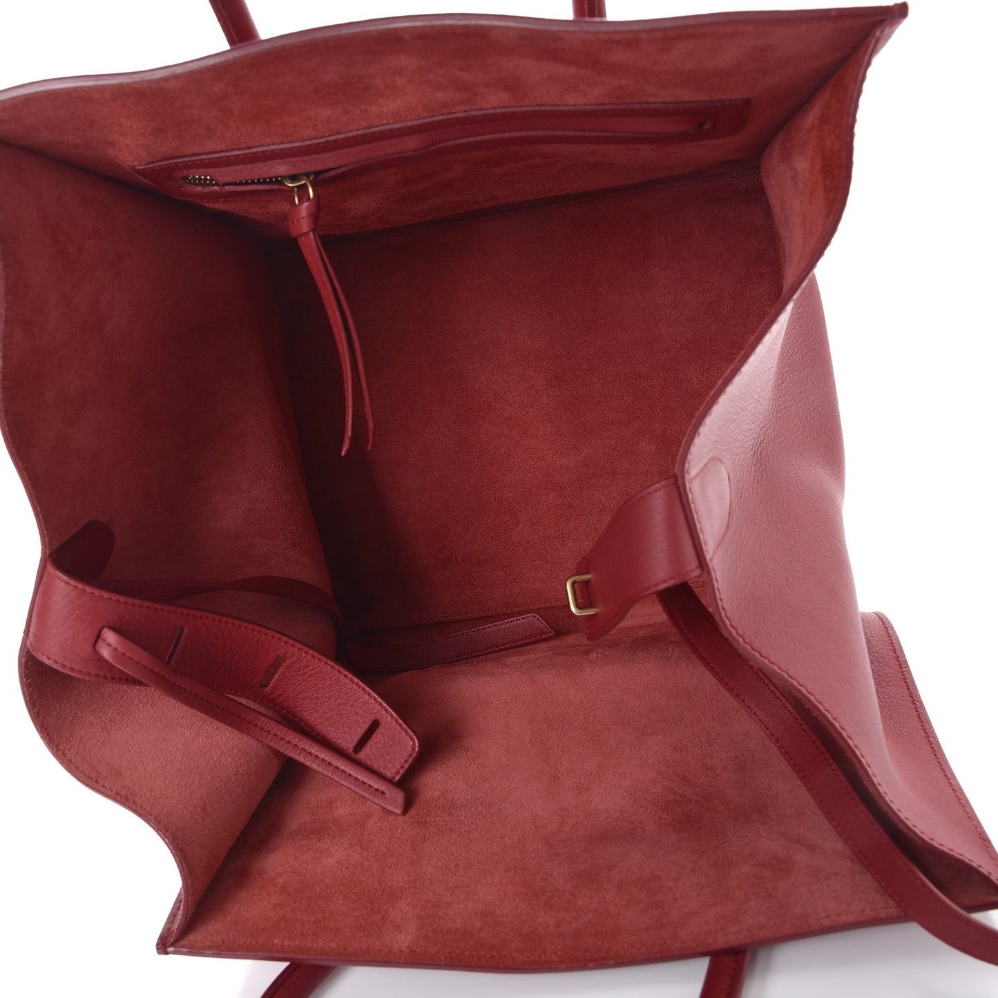 Supple Calfskin Medium Phantom Luggage Red