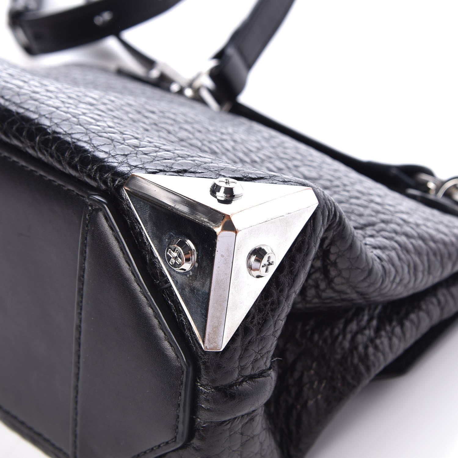 Alexander Wang Calfskin Small Marion Tote Black Silver Hardware 9 of 10