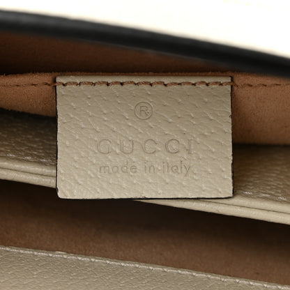 Gucci GG Supreme Monogram Flora Web Small Ophidia Chain Shoulder Bag White 6 of 10