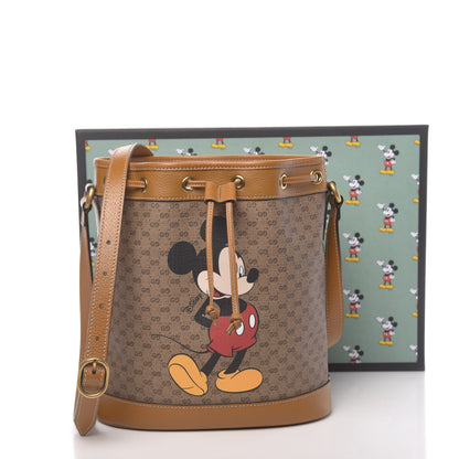 Gucci X DISNEY Mini Vintage GG Supreme Monogram Bucket Bag Beige Vintage Sun Oil 11 of 11