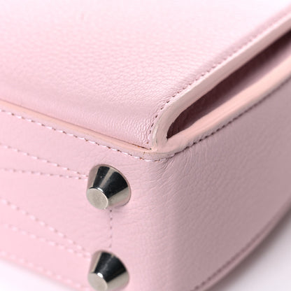 Alexander McQueen Calfskin Silk Scarf Box Shoulder Bag 16 Baby Pink Ivory 12 of 17