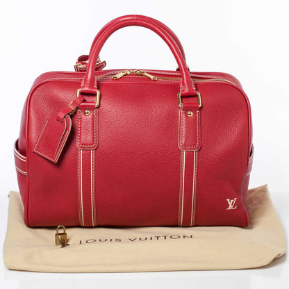 Louis Vuitton Tobago Leather Carryall Red 12 of 12