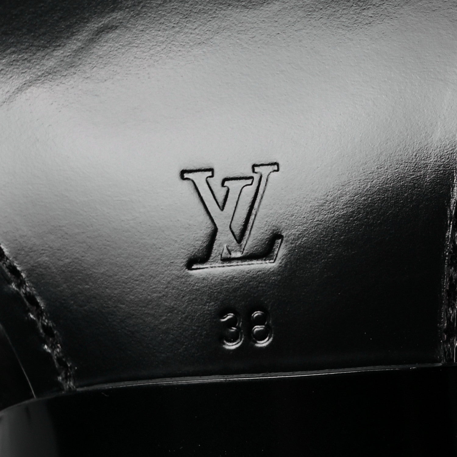 Louis Vuitton Calfskin Monogram Rhapsody Ankle Boots 38 Black 6 of 7
