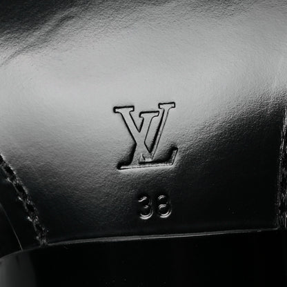 Louis Vuitton Calfskin Monogram Rhapsody Ankle Boots 38 Black 6 of 7