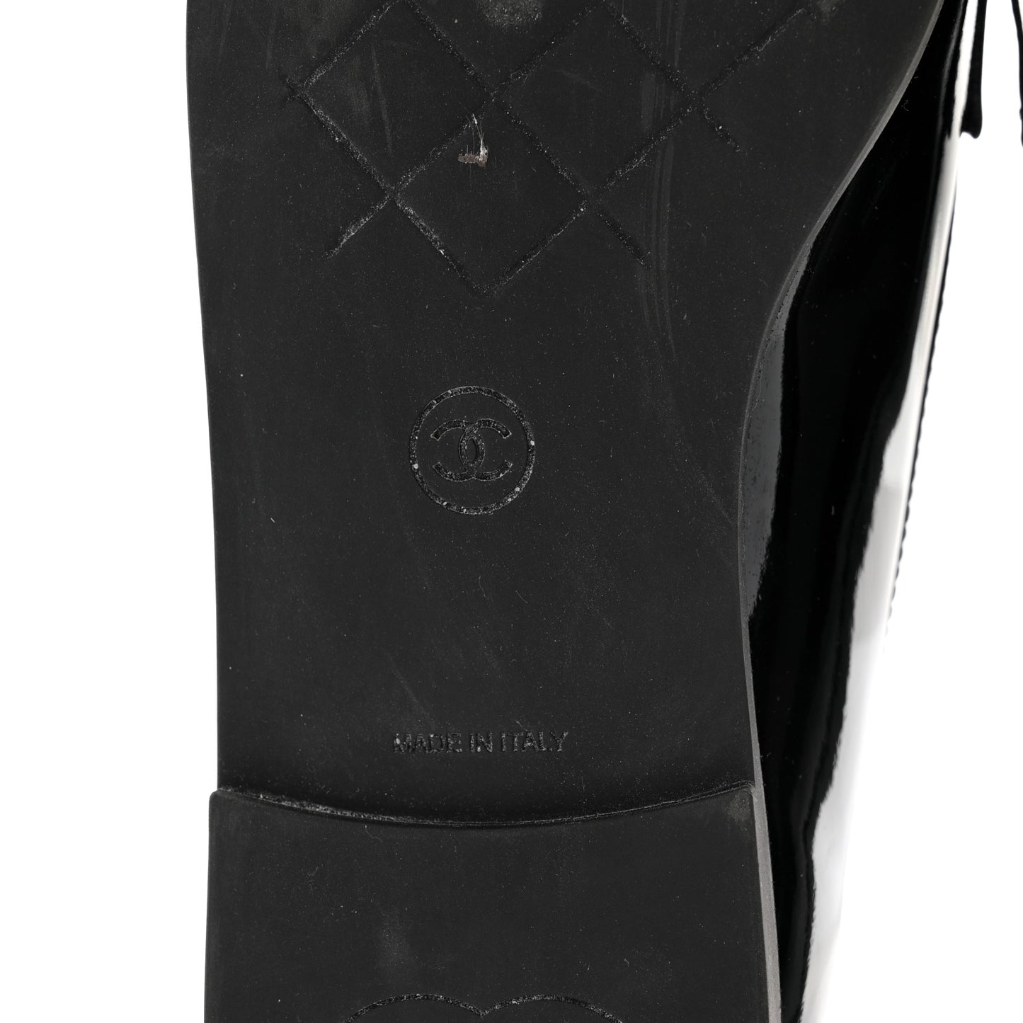 Patent CC Mocassin Loafers 39.5 Black