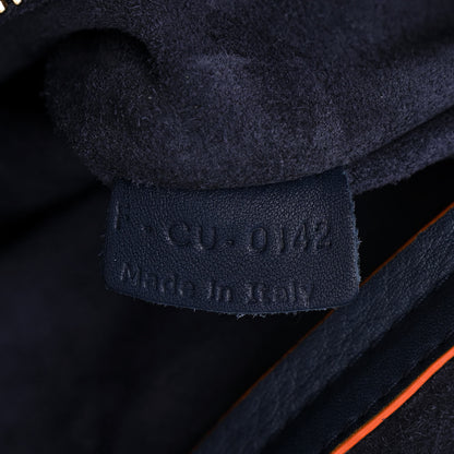 Celine Supple Calfskin Large Phantom Luggage Navy Blue Orange 7 of 10