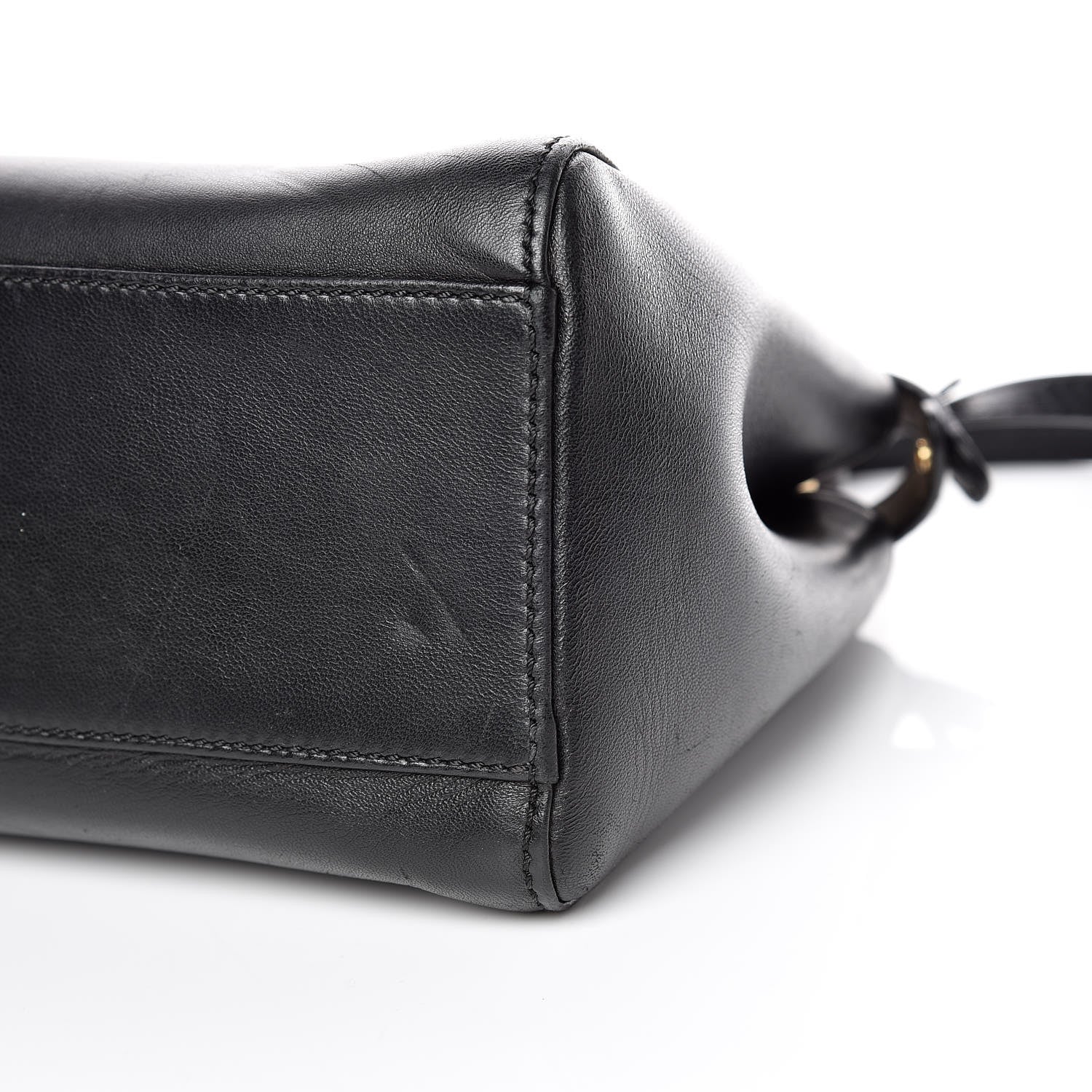 Fendi Nappa Mini Peekaboo Iconic Satchel Black 7 of 13