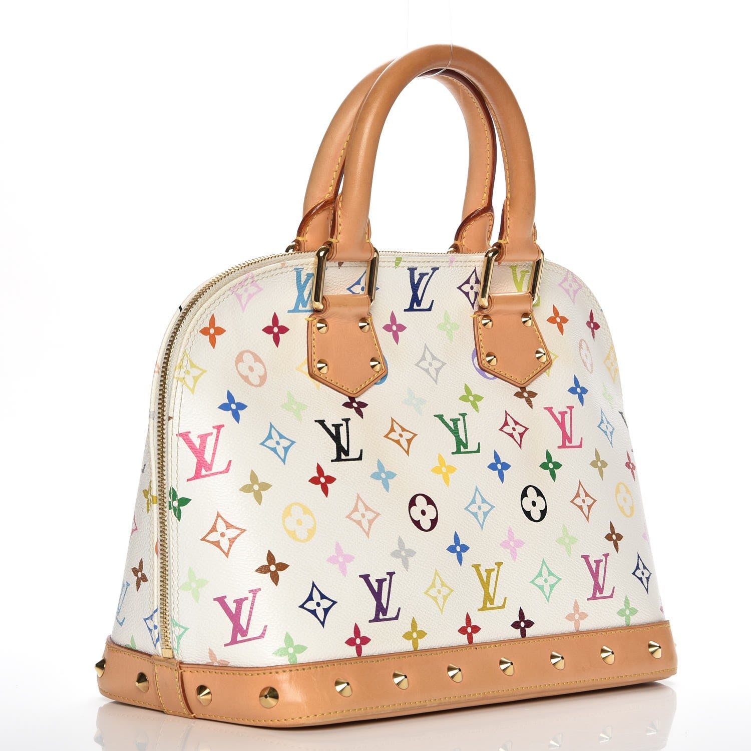 Louis Vuitton Monogram Multicolor Alma White 3 of 9