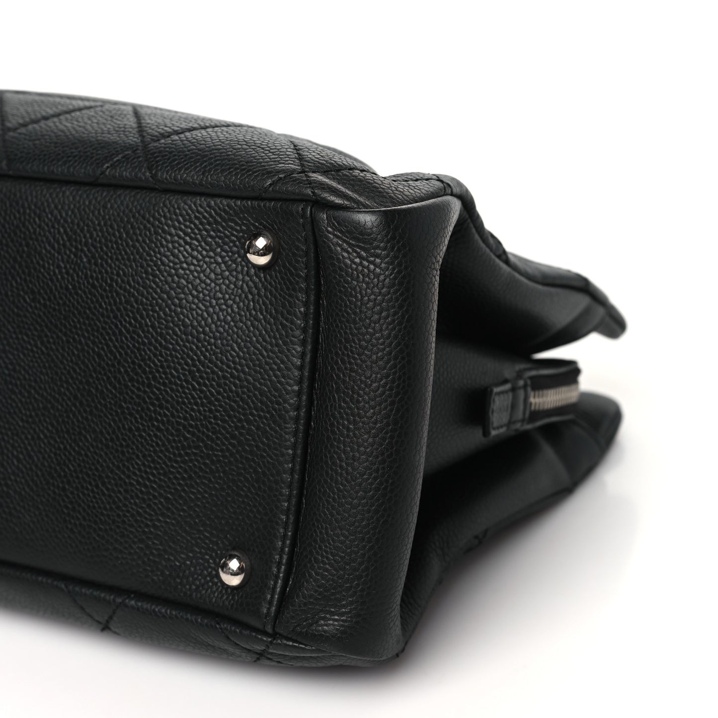 Caviar Quilted Timeless CC Soft Tote Black