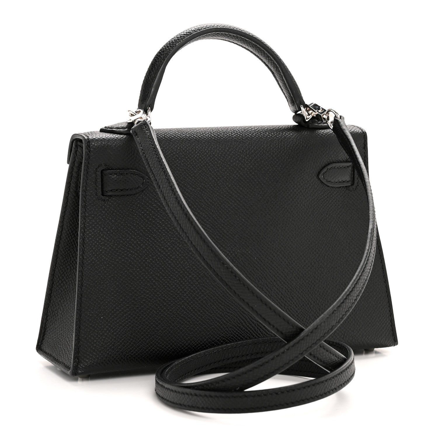 Hermes Epsom Mini Kelly Sellier 20 Black 3 of 13
