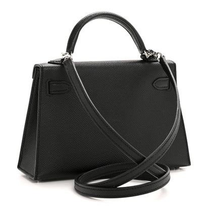 Hermes Epsom Mini Kelly Sellier 20 Black 3 of 13