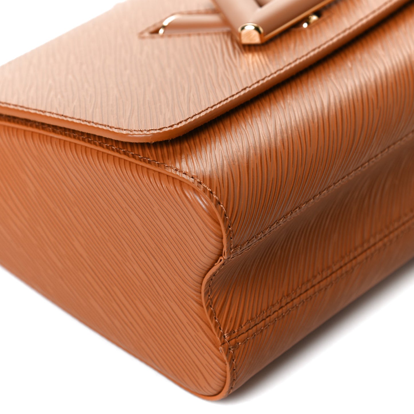 Epi Twist Shoulder Bag MM Gold Miel