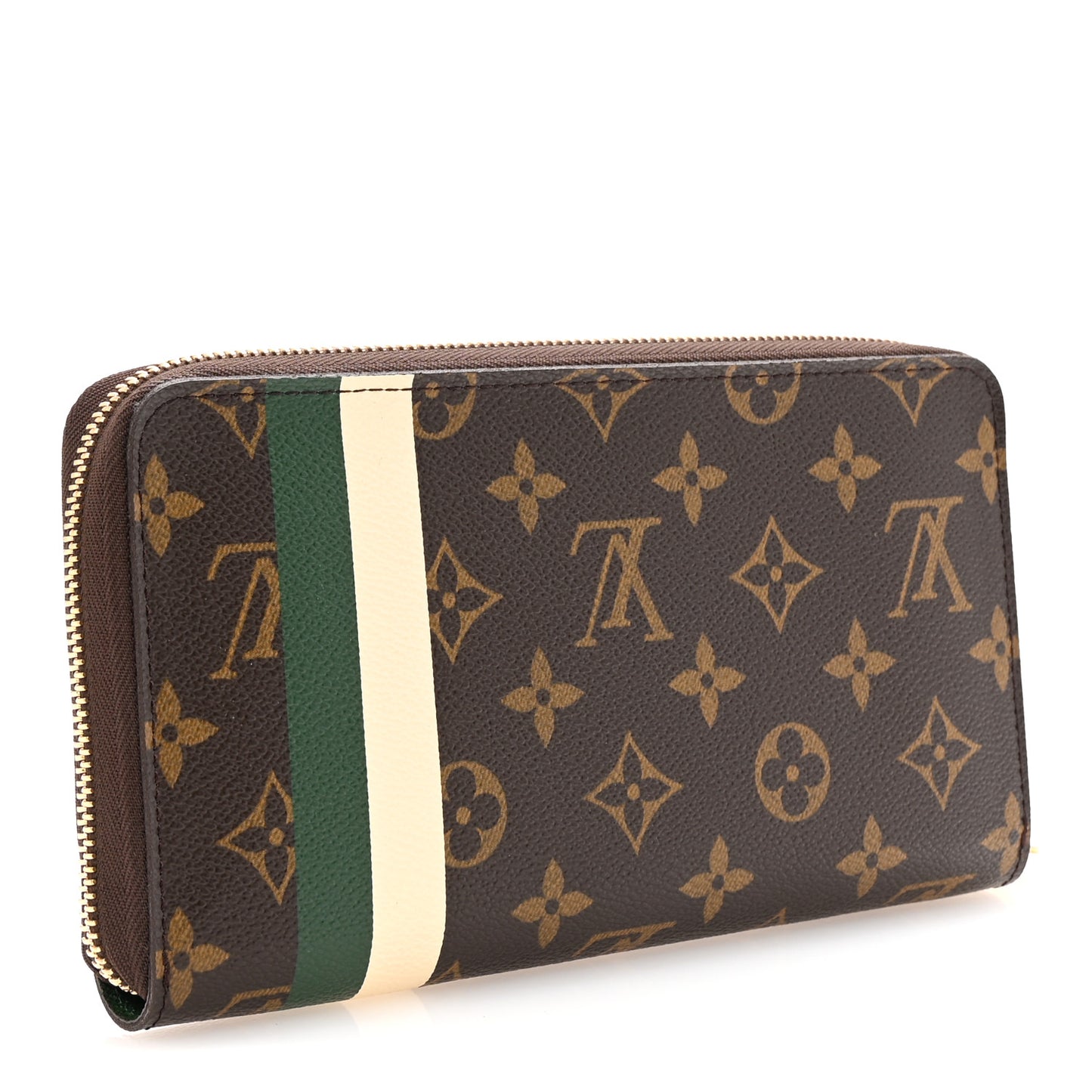Monogram Groom Zippy Organizer Wallet Green