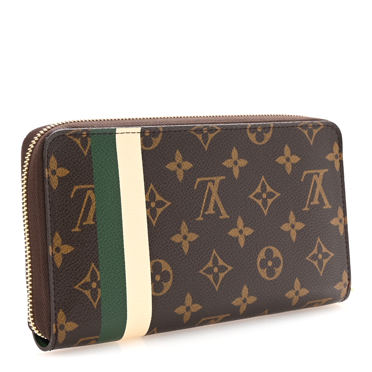Louis Vuitton Monogram Groom Zippy Organizer Wallet Green 3 of 6