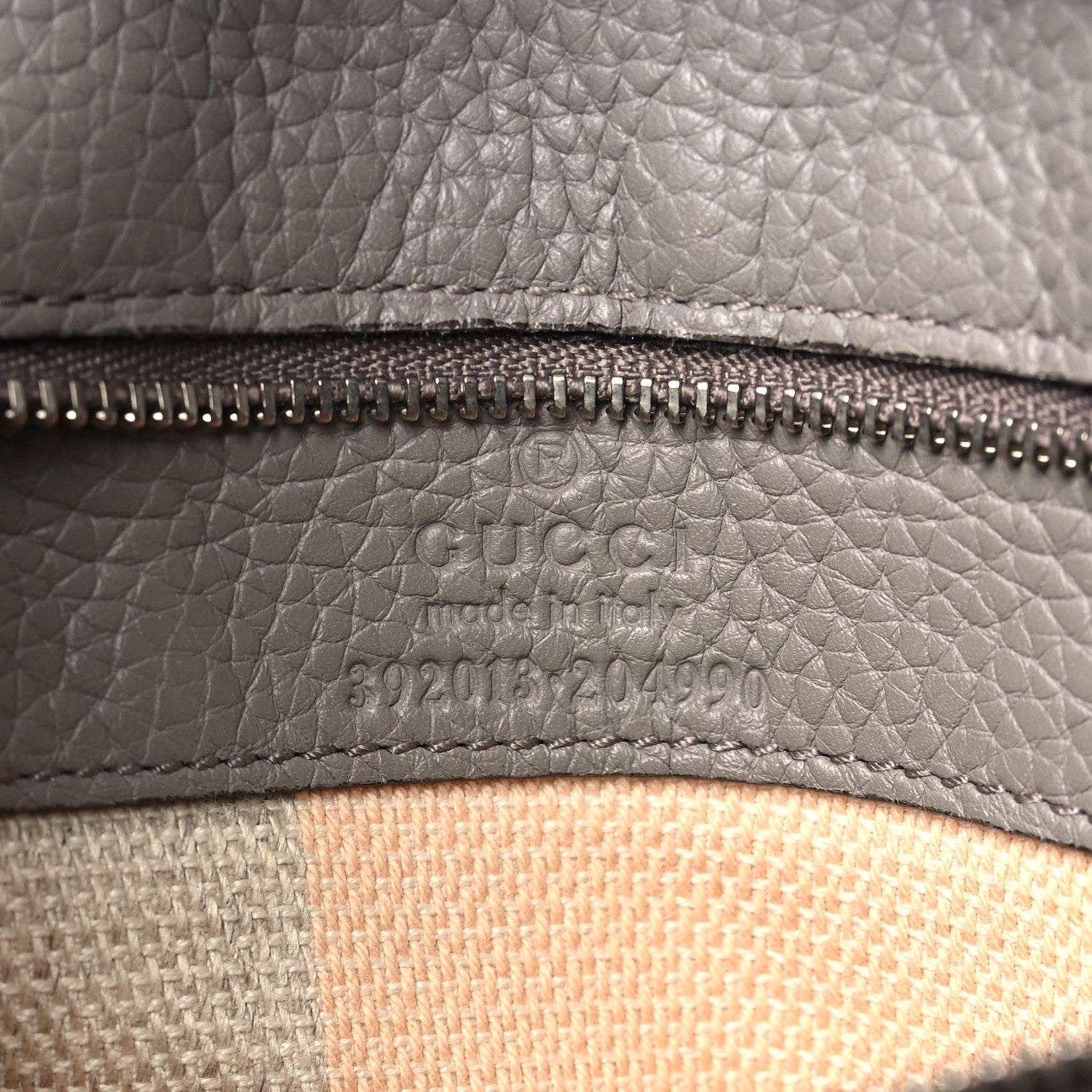 Gucci Cellarius Calfskin Medium Bamboo Daily Top Handle Bag Storm Grey 6 of 13
