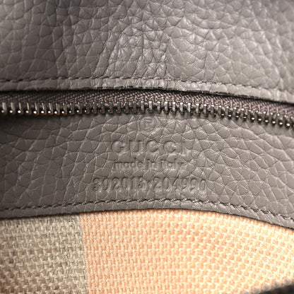 Gucci Cellarius Calfskin Medium Bamboo Daily Top Handle Bag Storm Grey 6 of 13