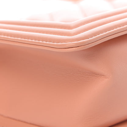 Chanel Calfskin Chevron Quilted Small Boy Flap Light Pink 12 of 13