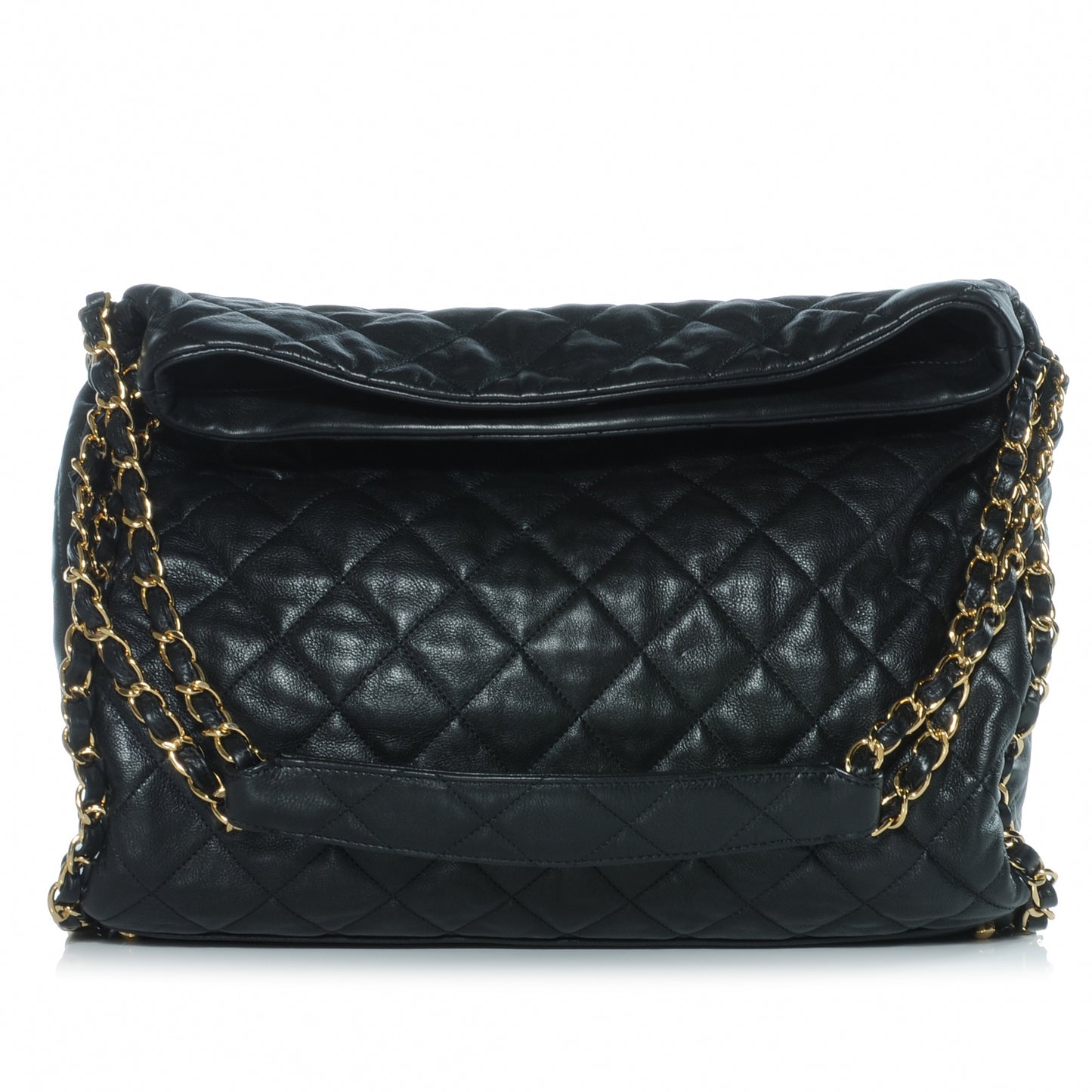 Calfskin Large Chain Me Hobo Black
