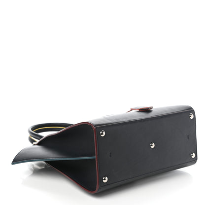 Fendi Vitello Dolce Century Petite 3Jours Tote Blue Notte 4 of 9