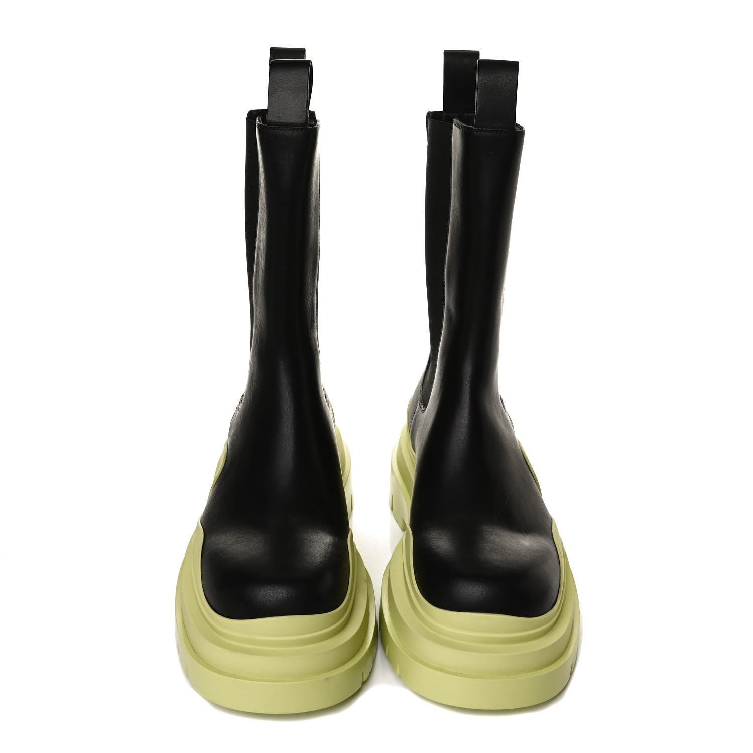 Bottega Veneta Calfskin The Tire Chelsea Boots 39 Black Seagrass 5 of 10