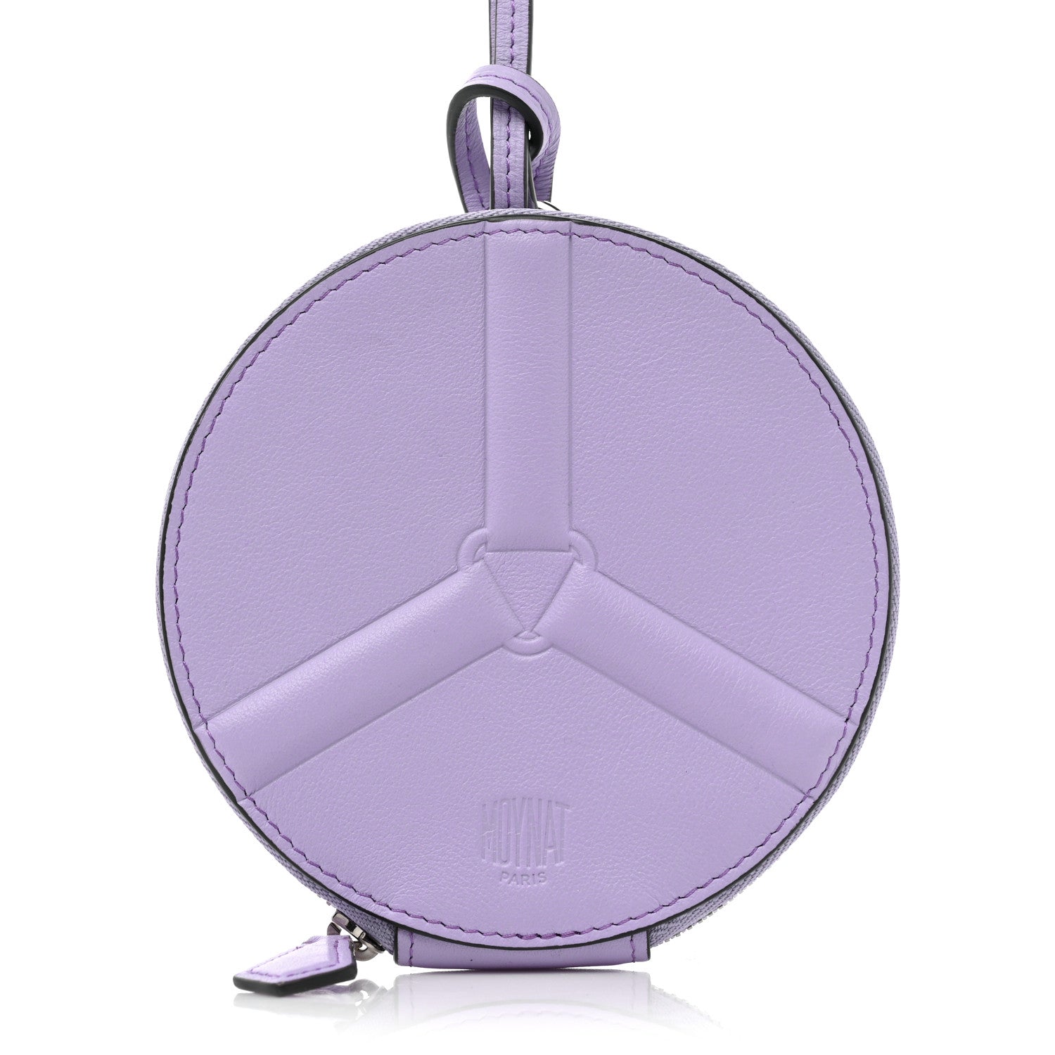 Moynat Reve Calfskin Zippy Wheel Coin Purse Lavande 3 of 5