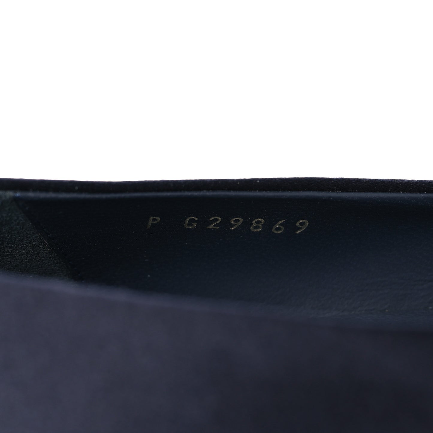 Satin Pearl Cap Toe Low Heel Pumps 38 Navy Blue Black