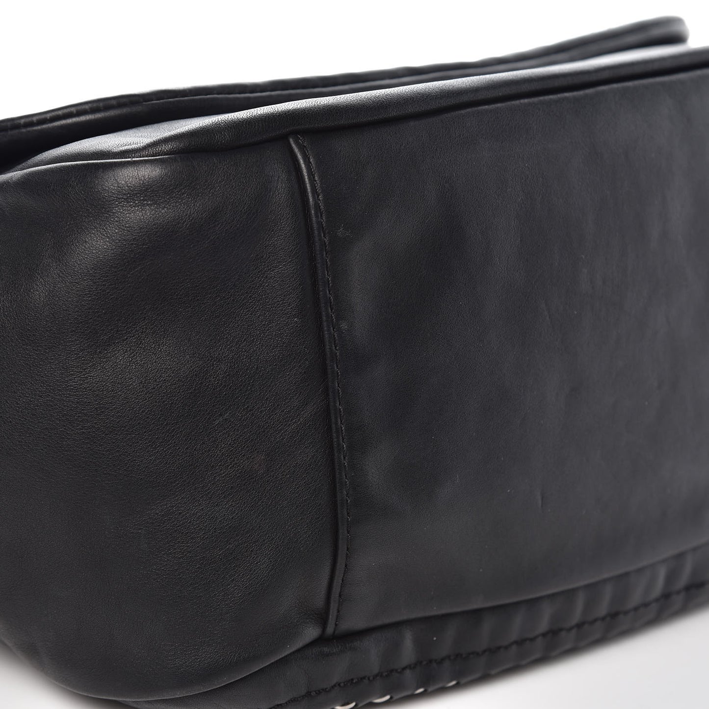 Smooth Calfskin Luxe Ligne Flap Black