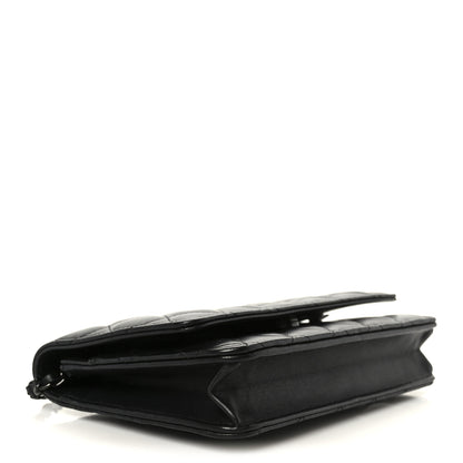 Chanel Lambskin Quilted Wallet On Chain WOC So Black 4 of 12
