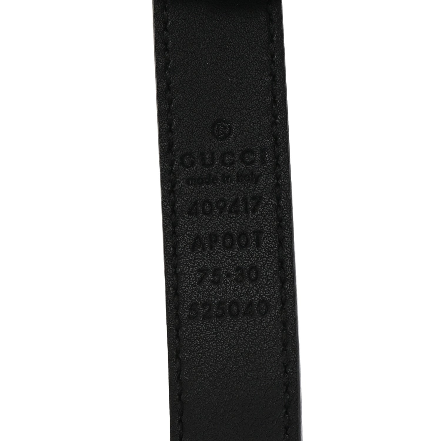 Gucci Calfskin Double G 20mm Belt 75 30 Black 3 of 6