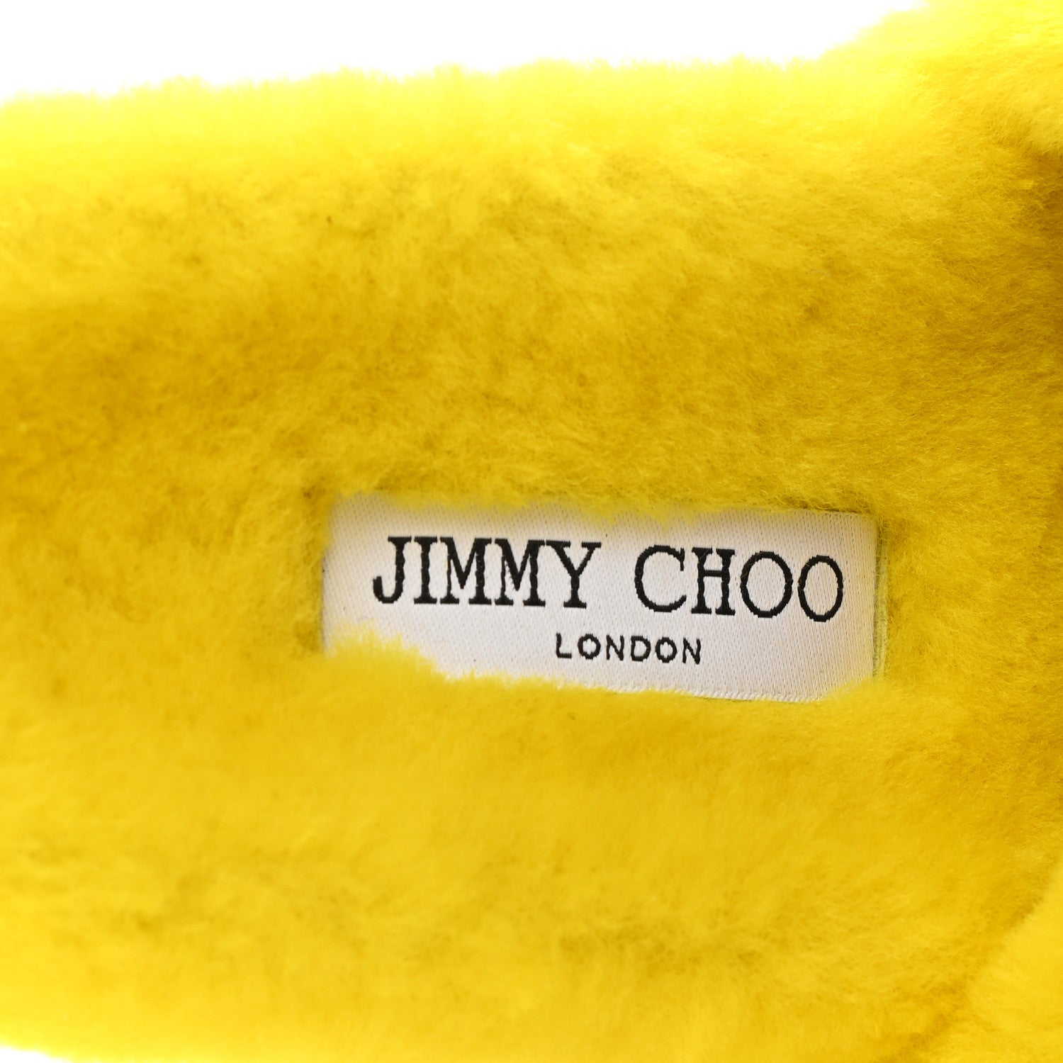 Jimmy Choo Shearling Crystal Pearl Aliette Flat Mules 38 Mimosa 7 of 8