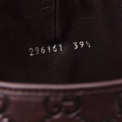 Gucci Guccissima Calfskin Miro Soft Knee High Riding Boots 39.5 Chocolate 7 of 7