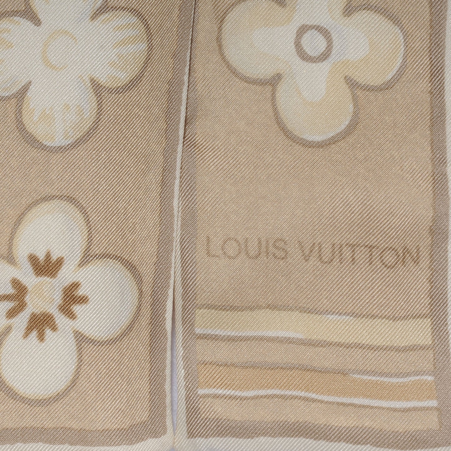 Silk Fleur de Porcelaine Bandeau Tan