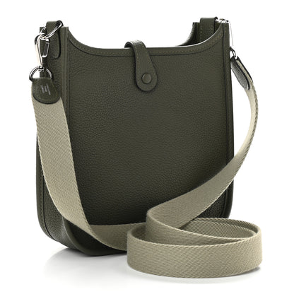 Hermes Taurillon Maurice Amazone Evelyne TPM Vert Olive Sauge 2 of 9