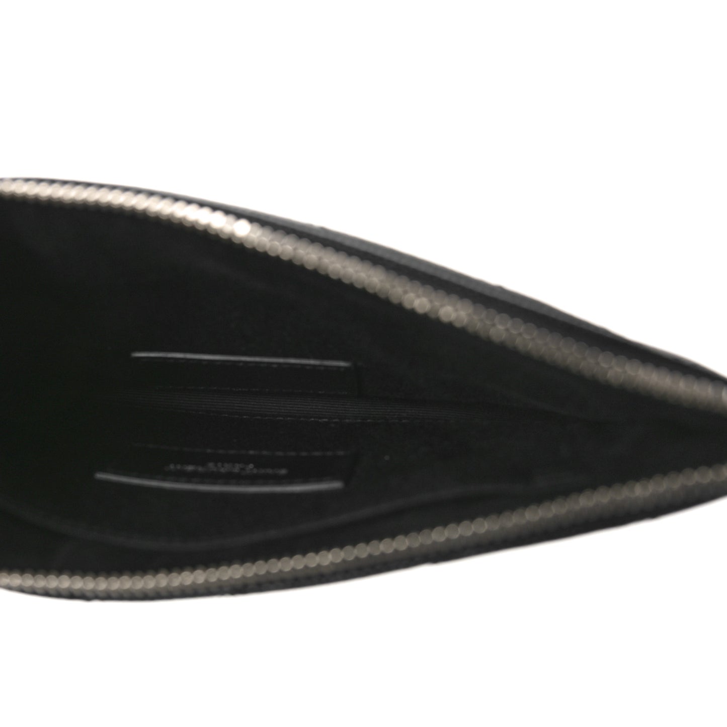 Grain De Poudre Chevron Monogram Bill Pouch Black