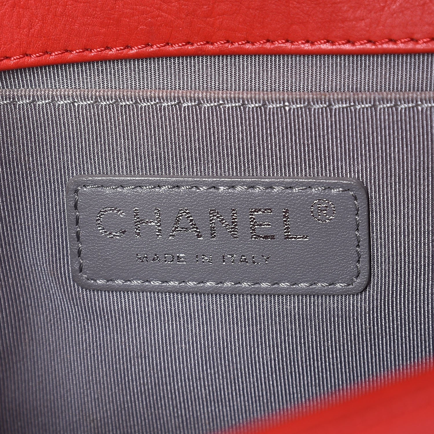 Chanel Calfskin Quilted Double Stitch Medium Boy Flap Red 6 of 12