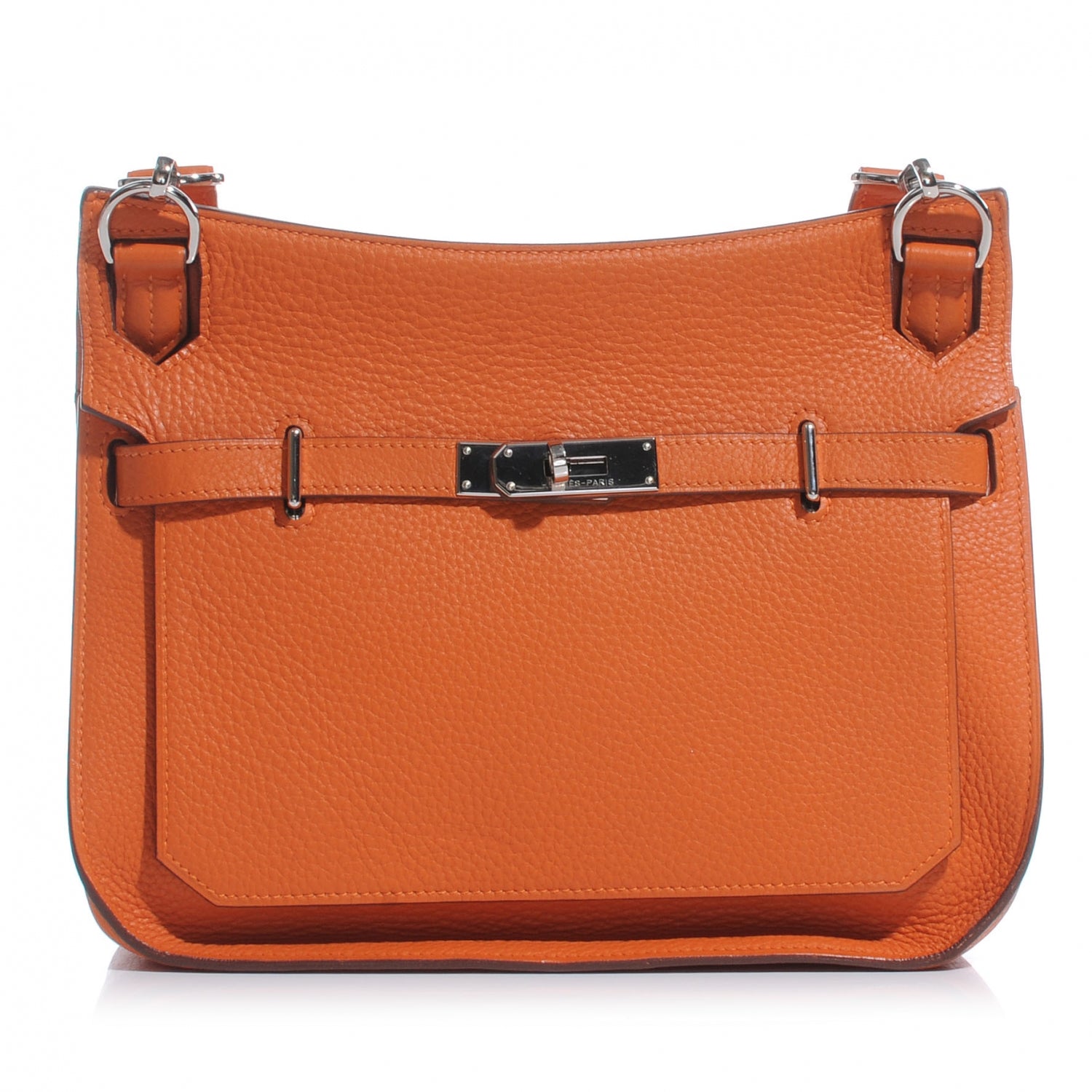 Hermes Taurillon Clemence Jypsiere 28 Orange 1 of 9