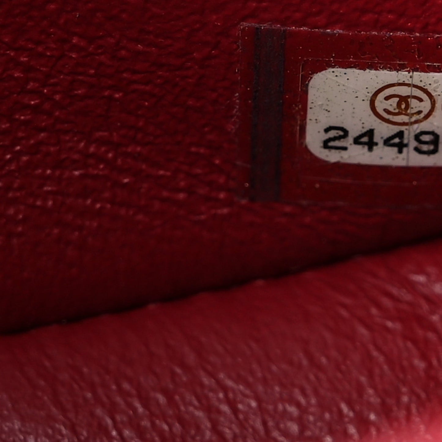 Caviar Quilted Mini Rectangular Flap Red