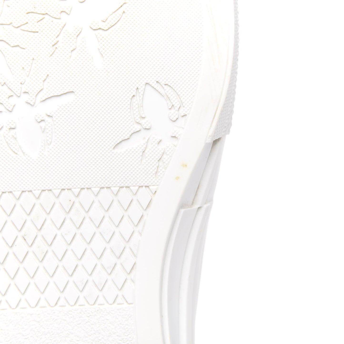 Technical Canvas Oblique Mens B23 High Top Sneakers 46 White Black