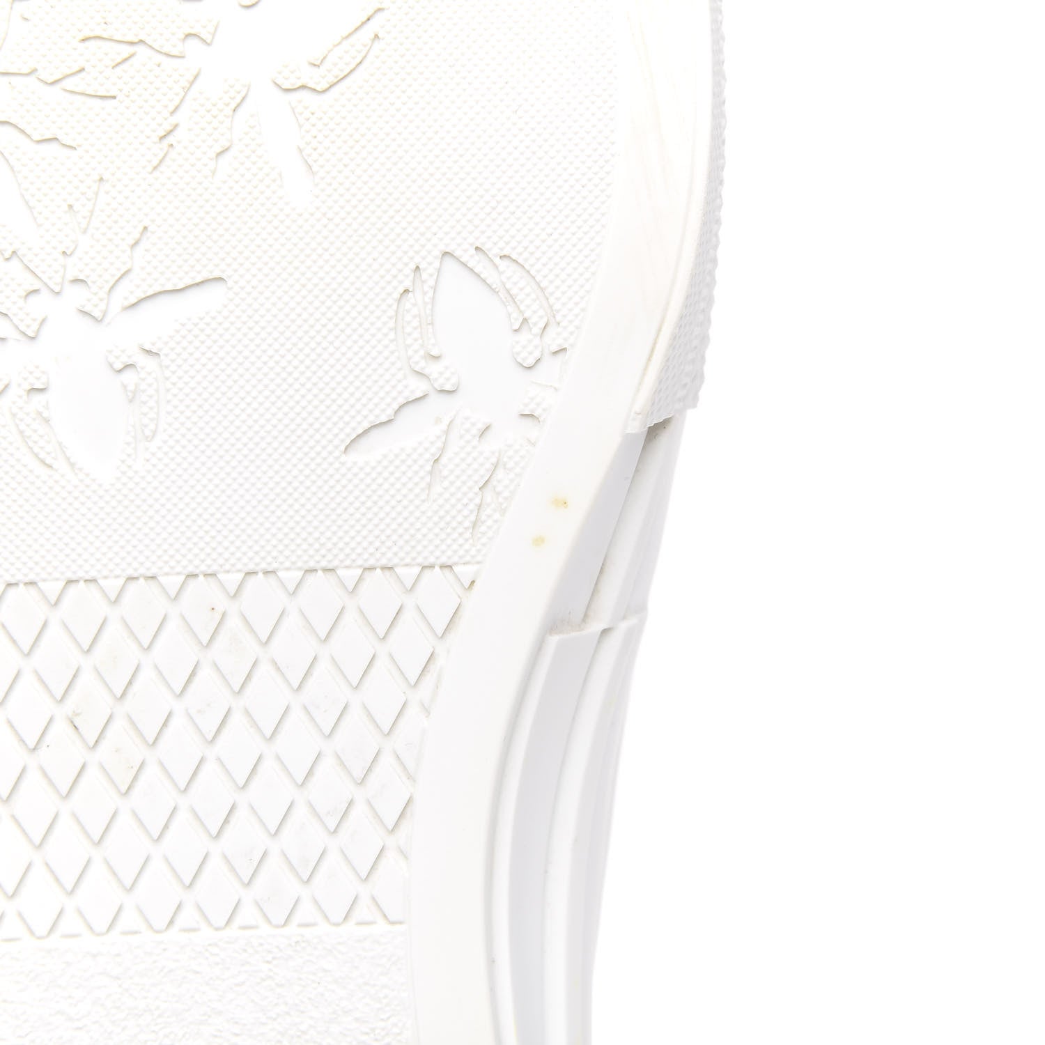 Christian Dior Technical Canvas Oblique Mens B23 High Top Sneakers 46 White Black 6 of 10