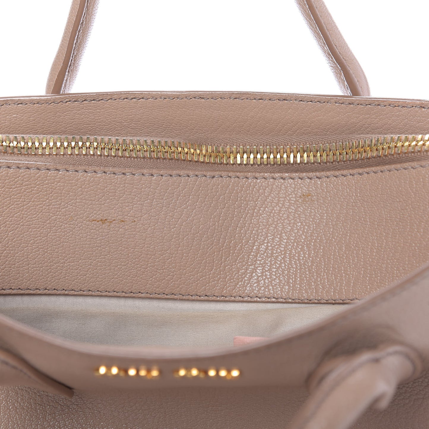 Goatskin Madras Top Handle Tote Cammeo