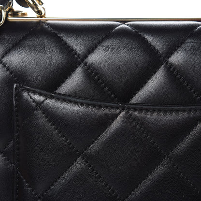 Chanel Lambskin Quilted Small Trendy CC Dual Handle Flap Bag Black 12 of 14