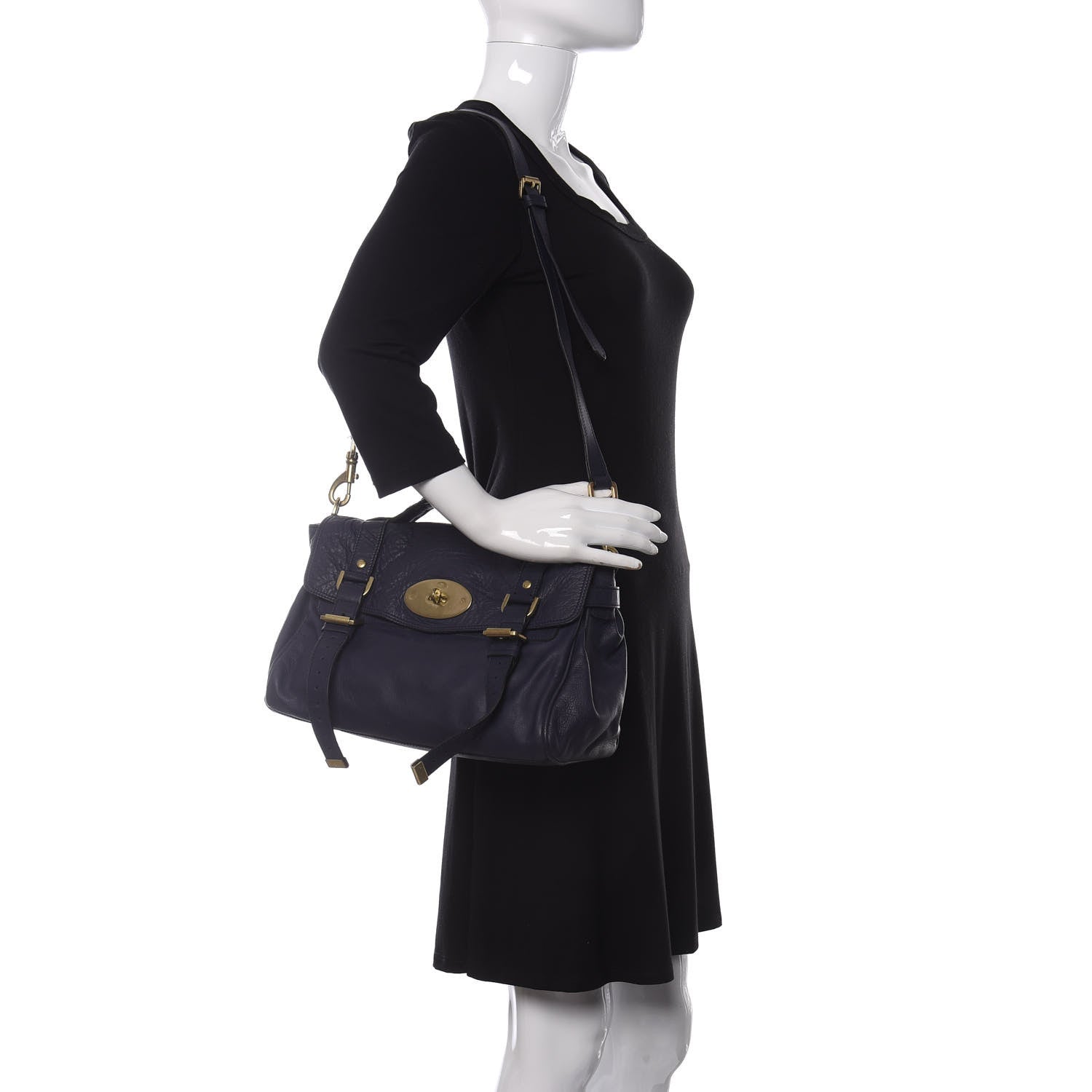 Mulberry Soft Buffalo Medium Alexa Slate Blue 2 of 8
