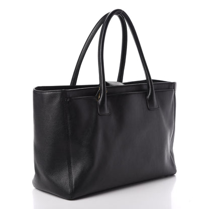 Chanel Calfskin Cerf Executive Shopper Tote Black 3 of 10