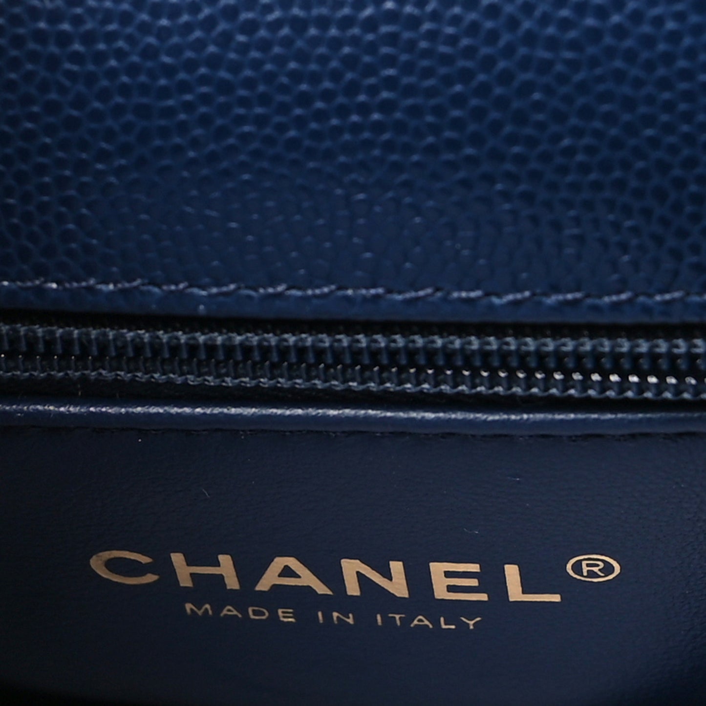 Caviar Quilted Extra Mini Coco Handle Flap Navy
