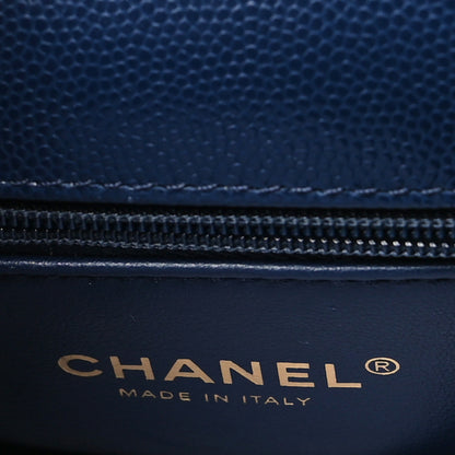 Chanel Caviar Quilted Extra Mini Coco Handle Flap Navy 6 of 11