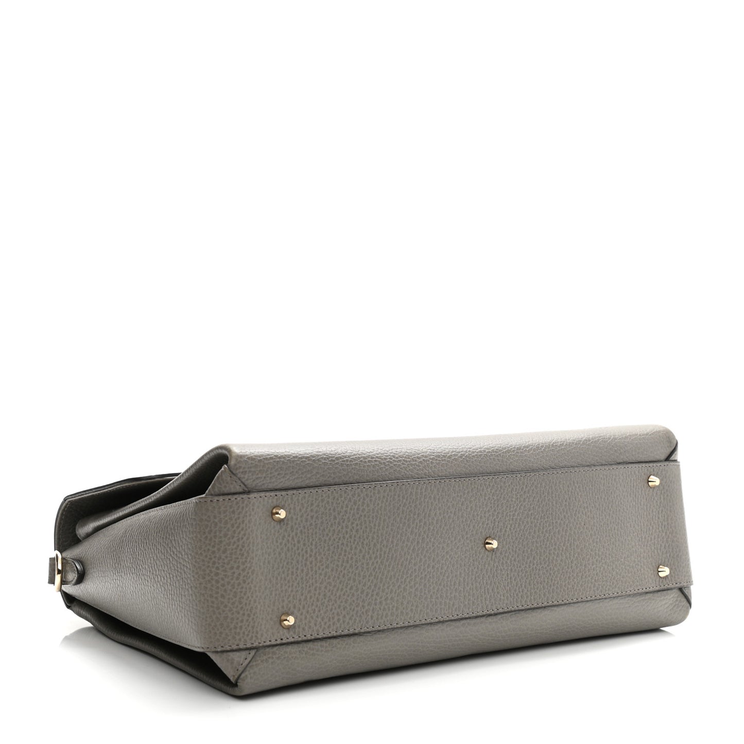 Dollar Calfskin Medium Interlocking G Top Handle Shoulder Bag Loess