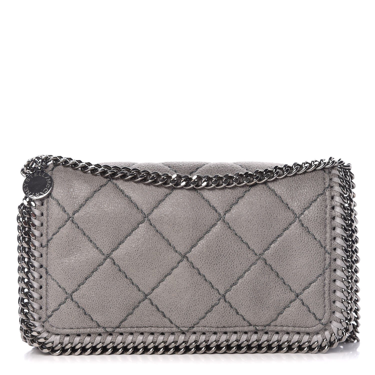Stella McCartney Shaggy Deer Quilted Falabella Crossbody Bag Light Grey 1 of 9