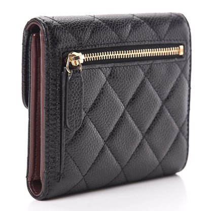 Chanel Caviar Quilted Compact Flap Wallet Black 3 of 16