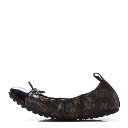 Louis Vuitton Monogram Flirty Ballerina Flats 36.5 Black 1 of 11