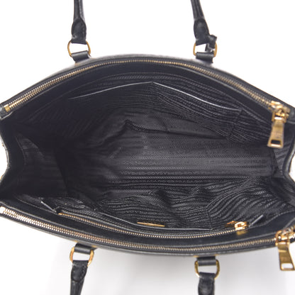 Prada Saffiano Medium Galleria Double Zip Tote Black 5 of 16